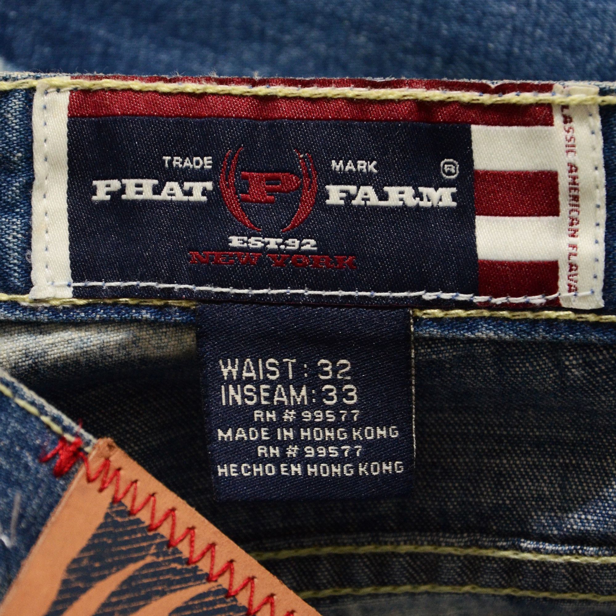 Phat Farm Phat Farm Jeans 32 x 33 Loose Fit 90s Hiphop Streetwear Size US 32 / EU 48 - 8 Thumbnail