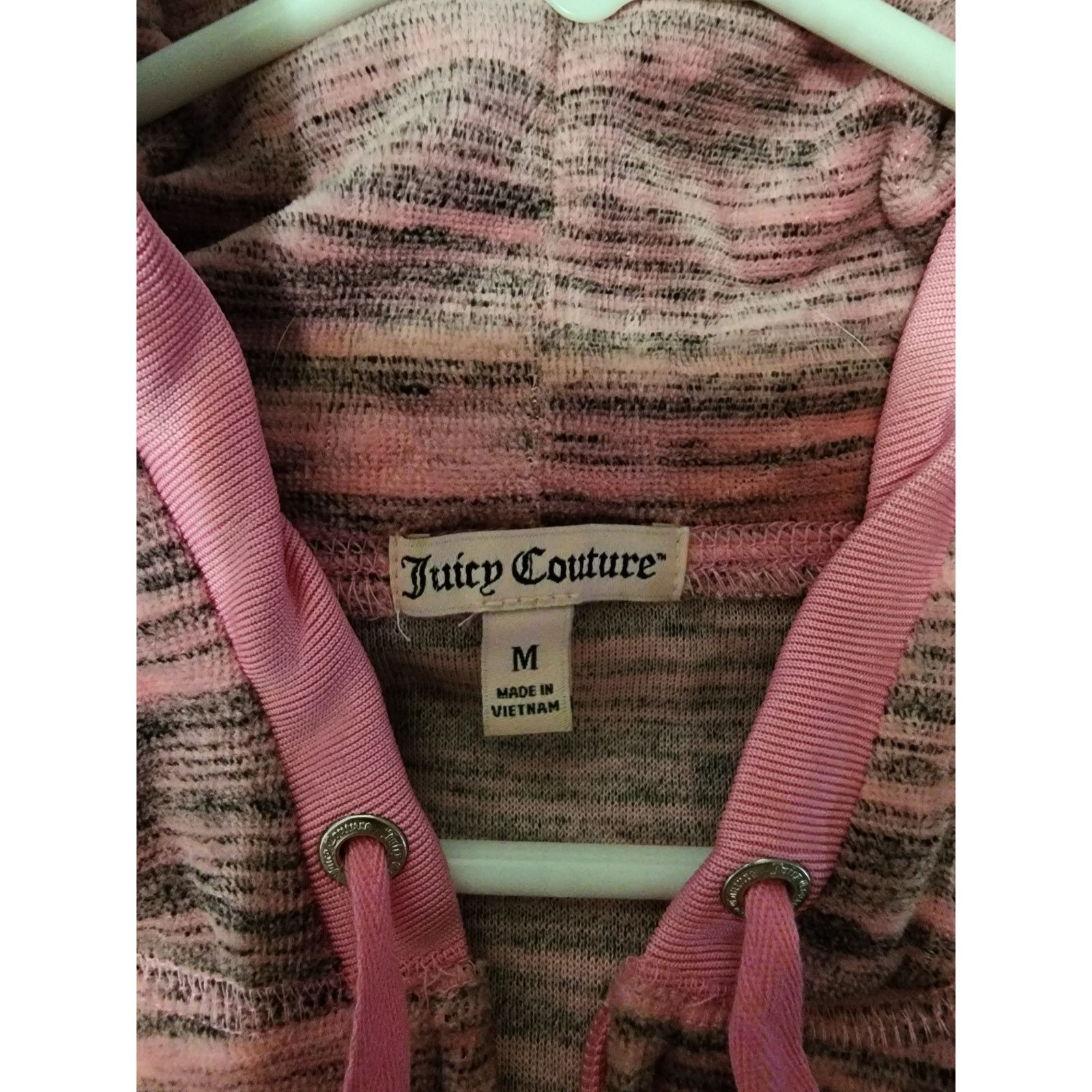 Juicy Couture VTG Y2K Juicy Couture Velour Tracksuit Pink Black Jacket M Size M / US 6-8 / IT 42-44 - 3 Thumbnail