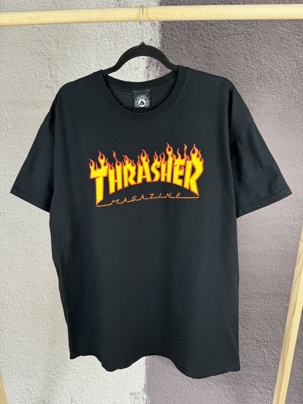 Thrasher Thrasher OG vintage big logo black tee shirt size XL Size US XL / EU 56 / 4 - 2 Thumbnail