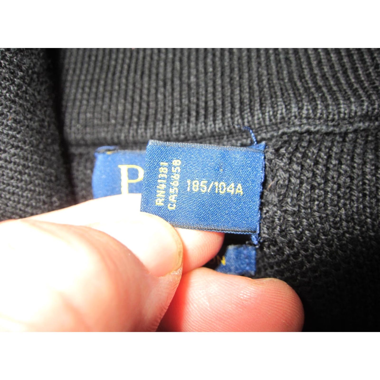 Polo Ralph Lauren Polo Ralph Lauren Sweatshirt XL Black Knit Zip 1/4 Mock Neck Logo Mens 90s Style Pullover Knit Sweatshirt Size US XL / EU 56 / 4 - 7 Thumbnail
