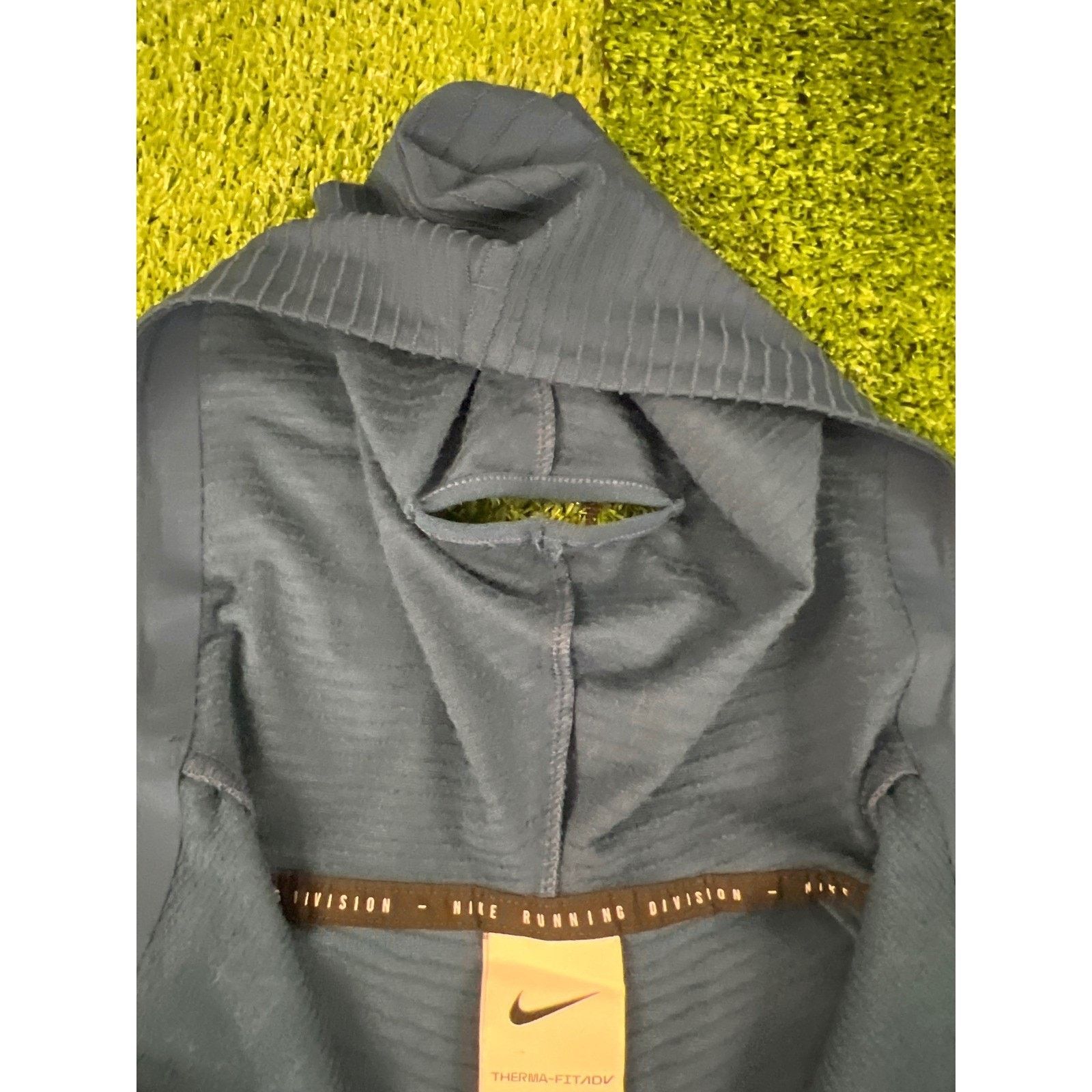 Nike Nike Running Division Womens XL Blue Textured Ribbed Hoodie Size XL / US 12-14 / IT 48-50 - 6 Thumbnail