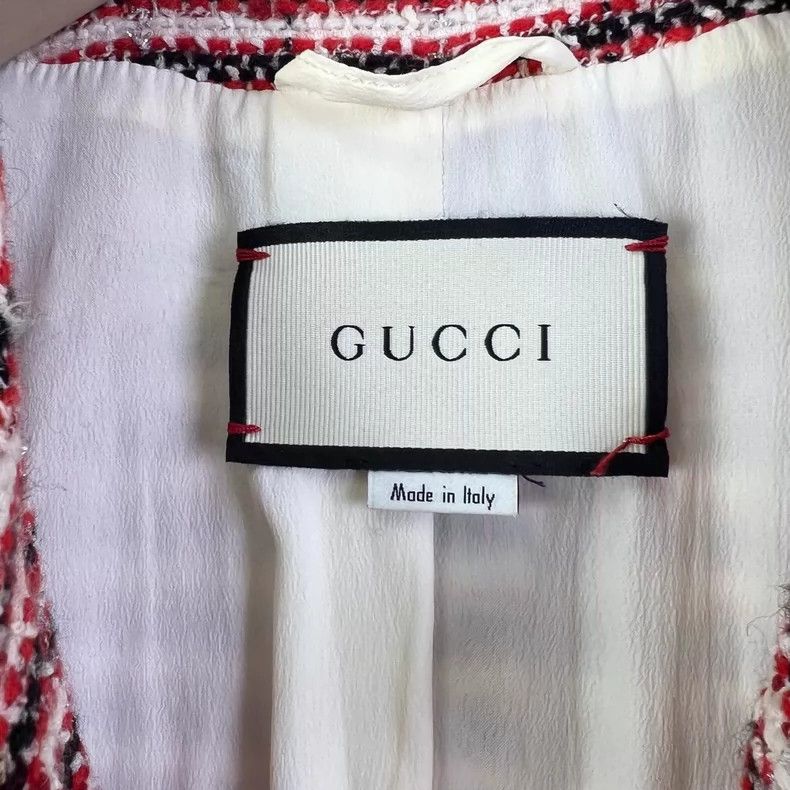 Gucci Gucci Red striped small fragrance jacket Size US XXS / EU 40 - 3 Thumbnail