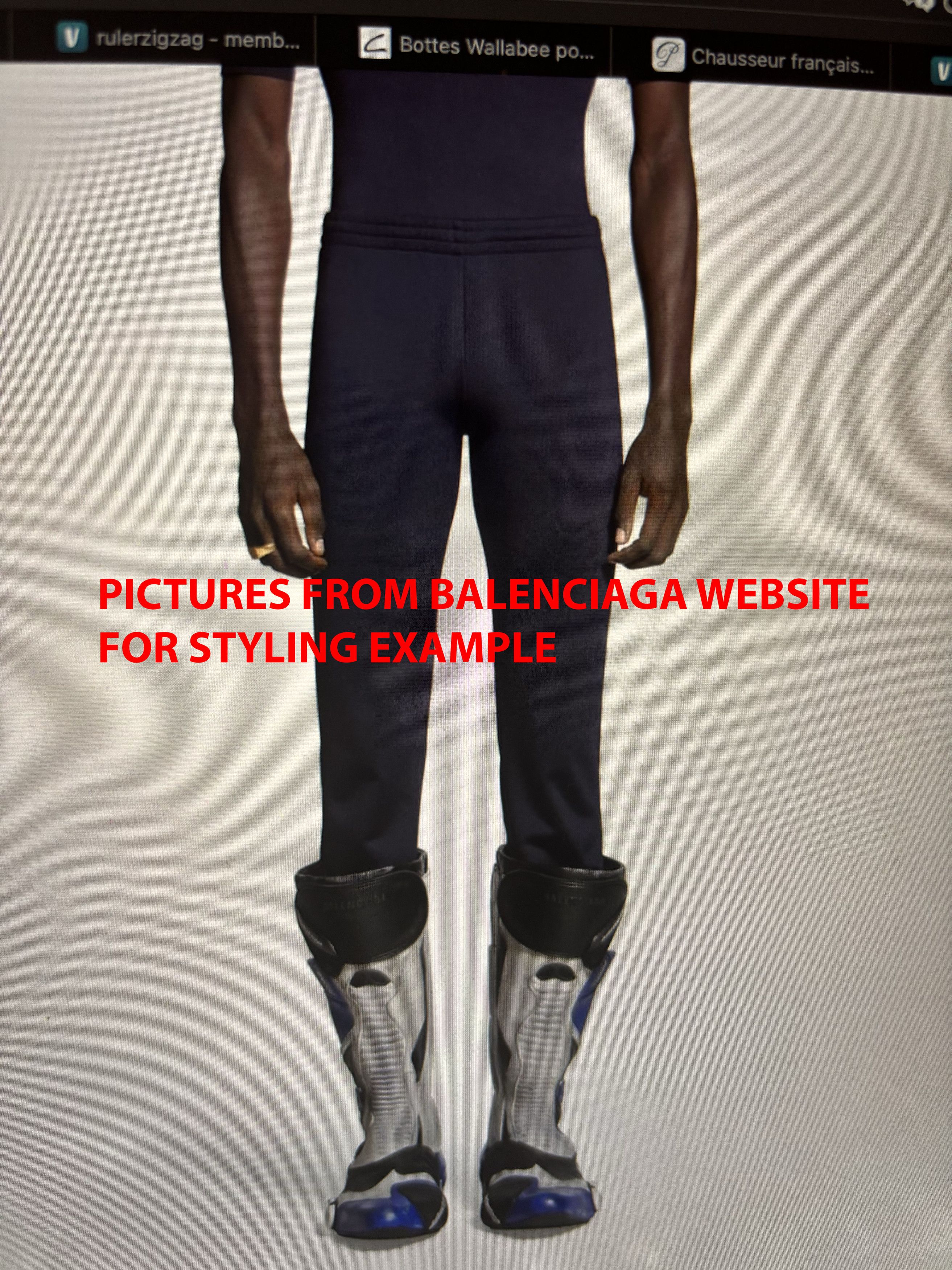 Balenciaga Low-waist Fitted Pants in Navy Blue Size US 30 / EU 46 - 17 Thumbnail