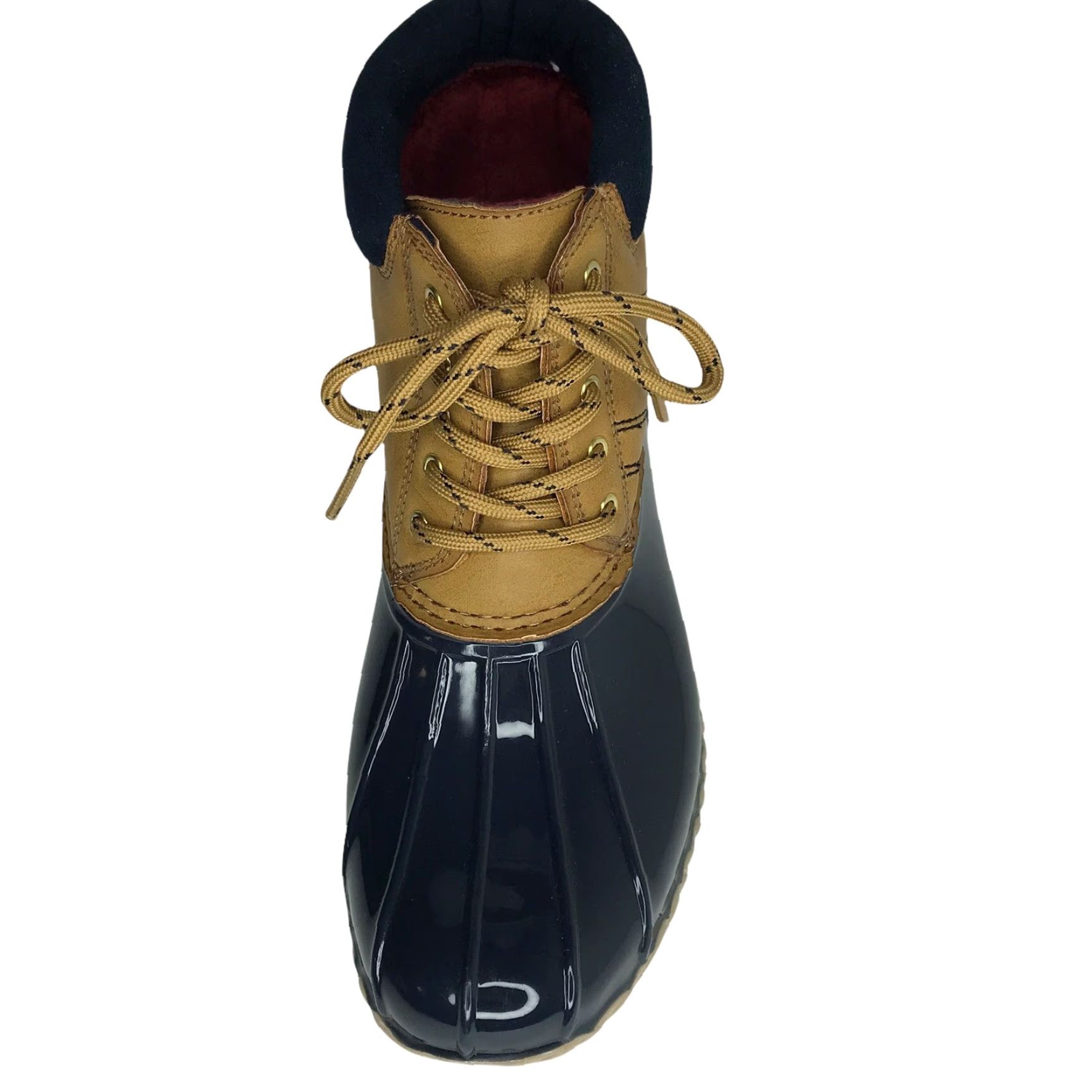 Tommy Hilfiger Tommy Hilfiger Womens Duck Boots Size 7 Navy Blue Brown Faux Fur Warm Waterproof Ankle Logo Boots Womens Size US 7 / IT 37 - 5 Thumbnail