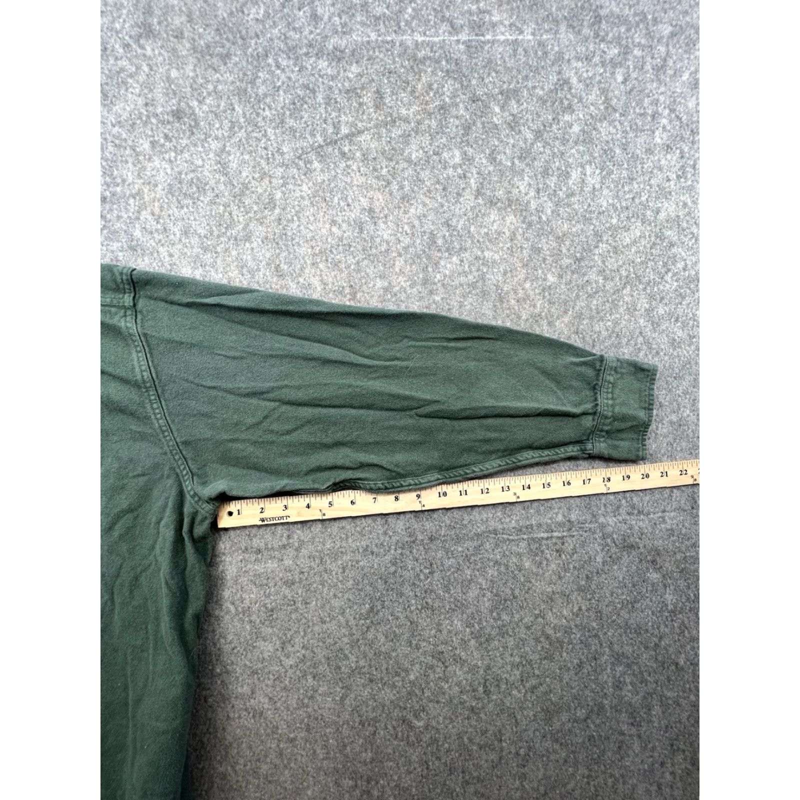 Vintage Cabela's Deerskin Soft Chamois Green Men's Button Up Shirt 2XL Outdoor Wear Shirt Men Green 90s Classic Outdoor Size US XXL / EU 58 / 5 - 4 Thumbnail