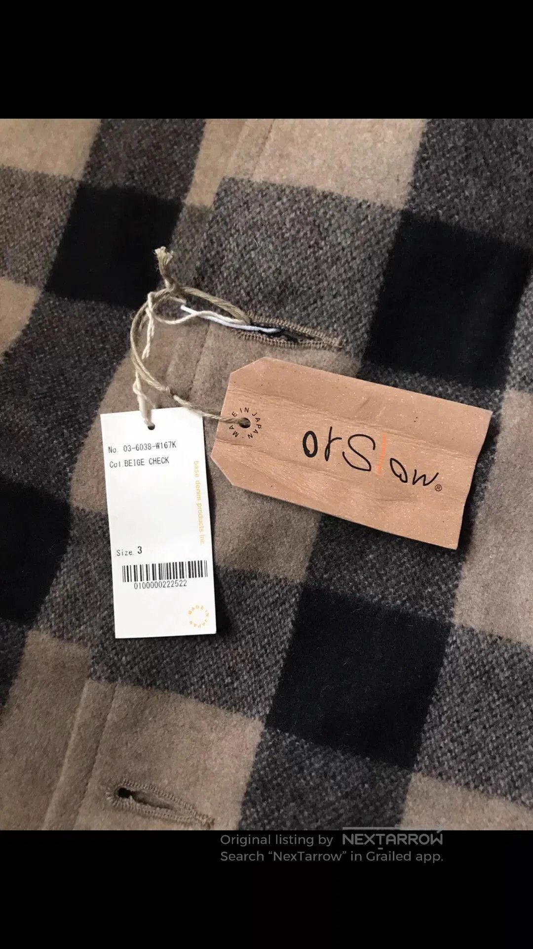 Orslow Multi Checkered Long Coat Size L. Size US L / EU 52-54 / 3 - 5 Thumbnail