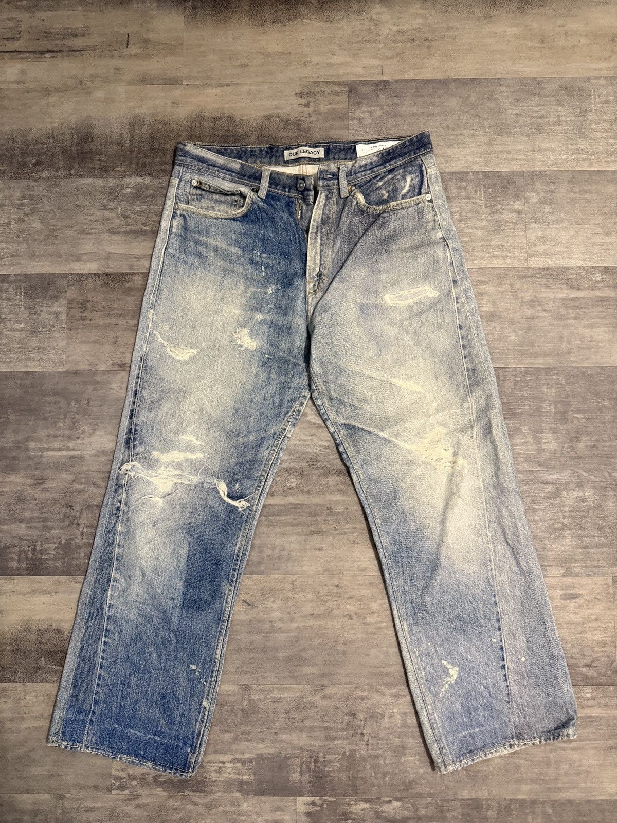 Pre-owned Our Legacy Blue Third Cut Jeans
