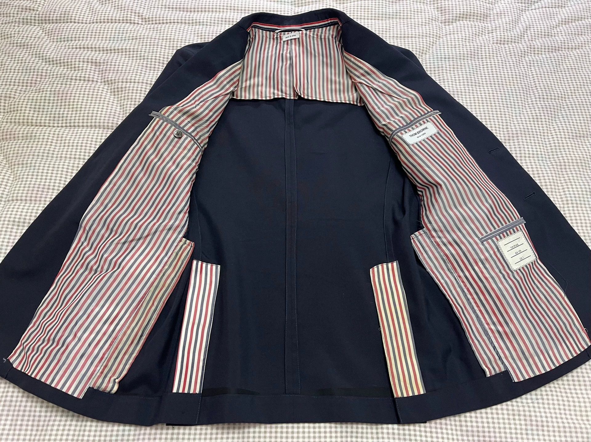 Thom Browne Thom Browne Slim Navy Blazer (Size 5, 8/10) Size US XXL / EU 58 / 5 - 3 Thumbnail