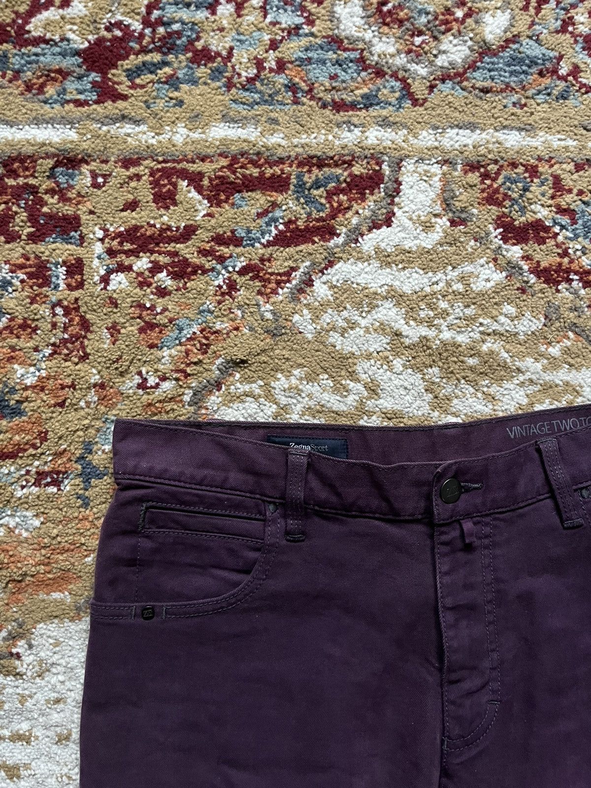 Ermenegildo Zegna Ermenegildo Zegna Z Sport purple jeans denim Size US 34 / EU 50 - 3 Thumbnail