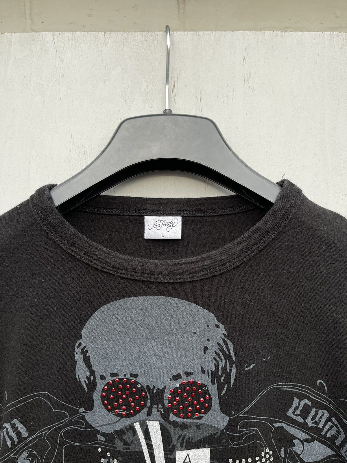 Affliction Ed Hardy Big Print Rhinestones Y2k Street Style Long Sleeve Size US M / EU 48-50 / 2 - 7 Thumbnail