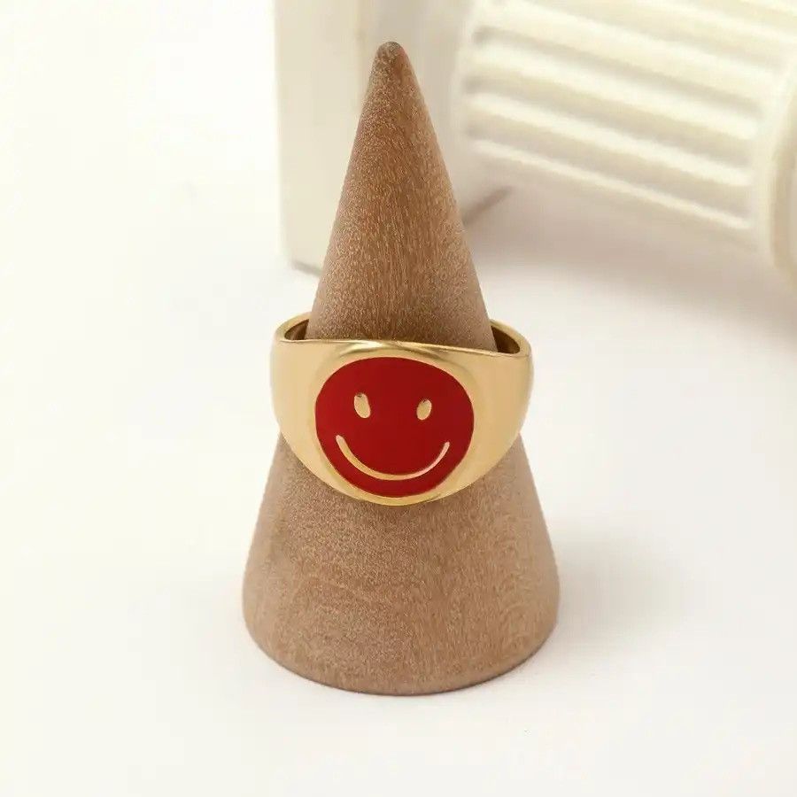 Jewelry × Vintage Smile Candy Face Ring Size ONE SIZE - 1 Thumbnail