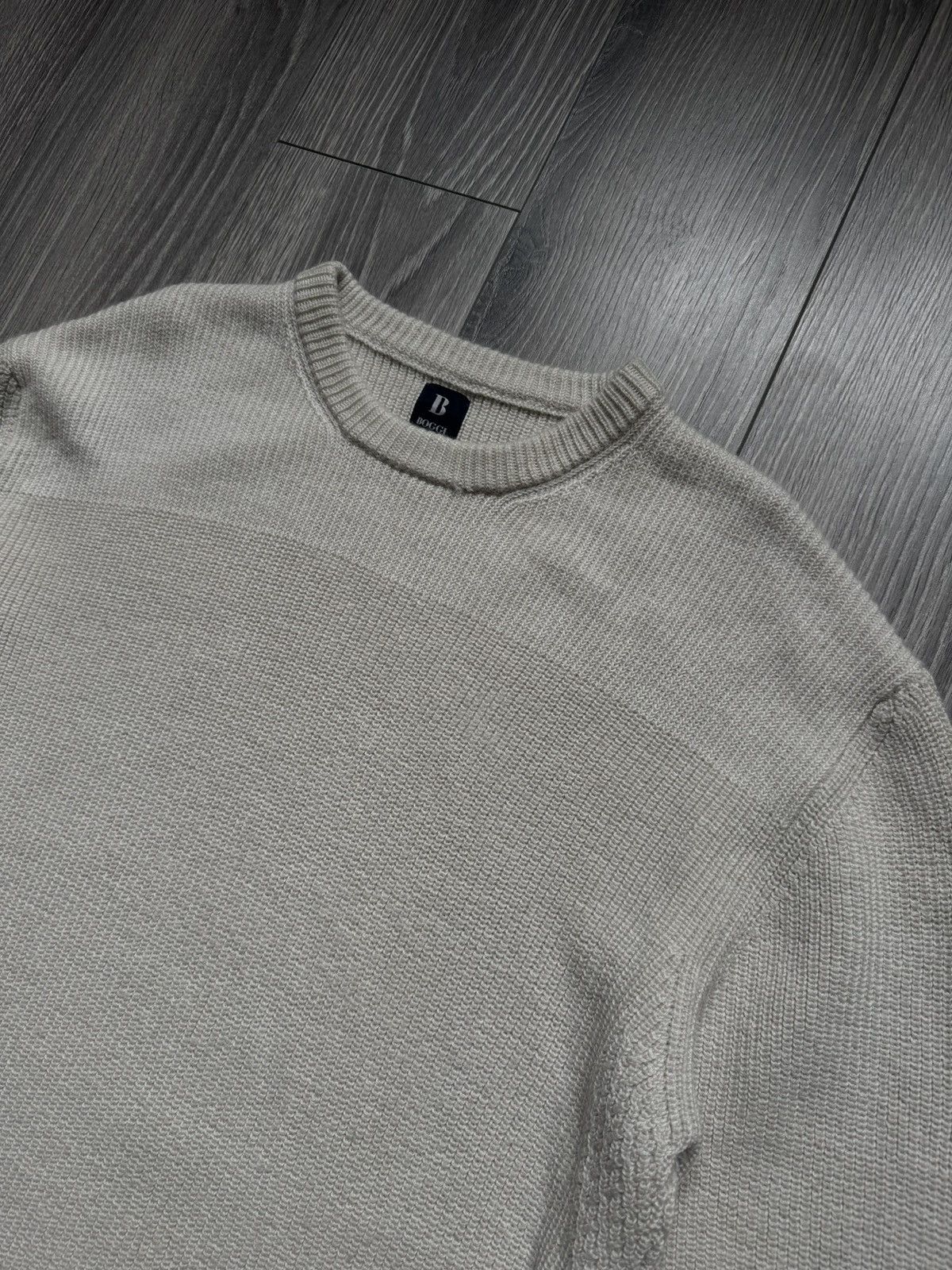 Boggi Boggi Milano Wool Knitted sweater XXL/XL in beige Size US XXL / EU 58 / 5 - 3 Thumbnail