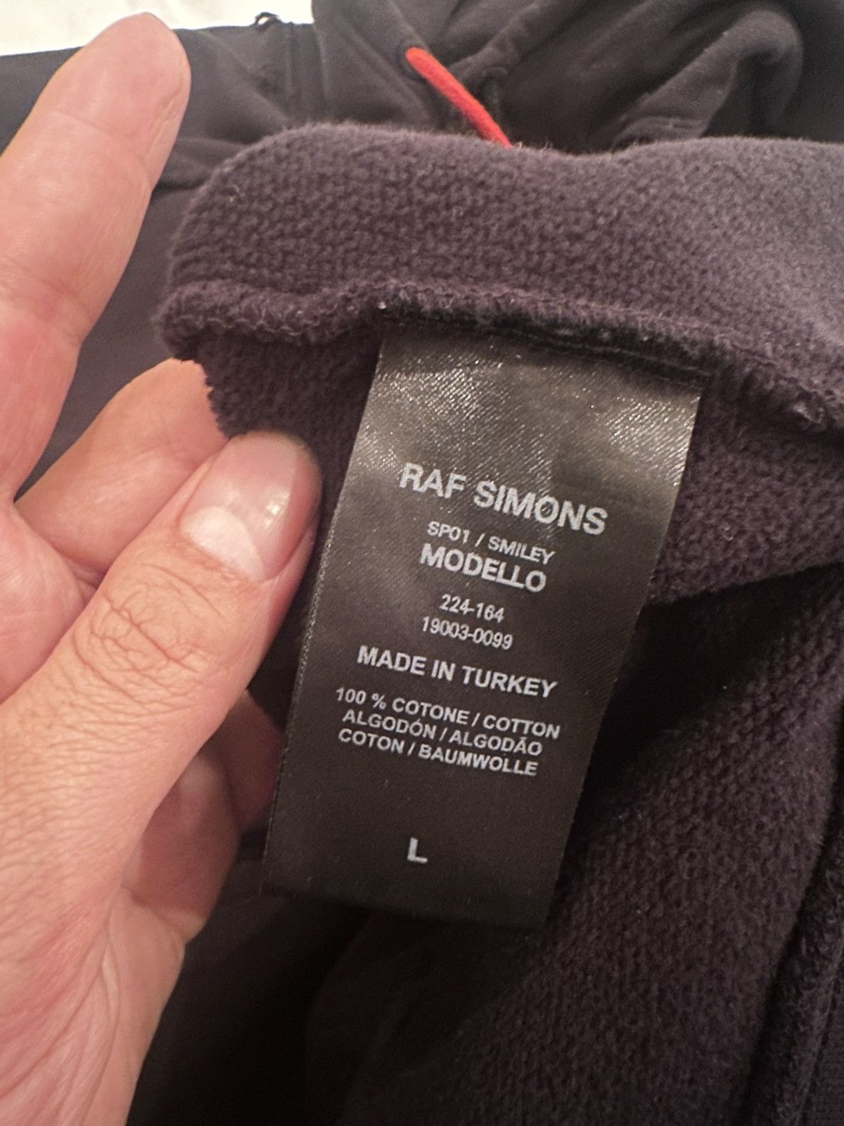 Raf Simons Raf Simons x Smiley Distressed Hoodie Size US L / EU 52-54 / 3 - 8 Thumbnail