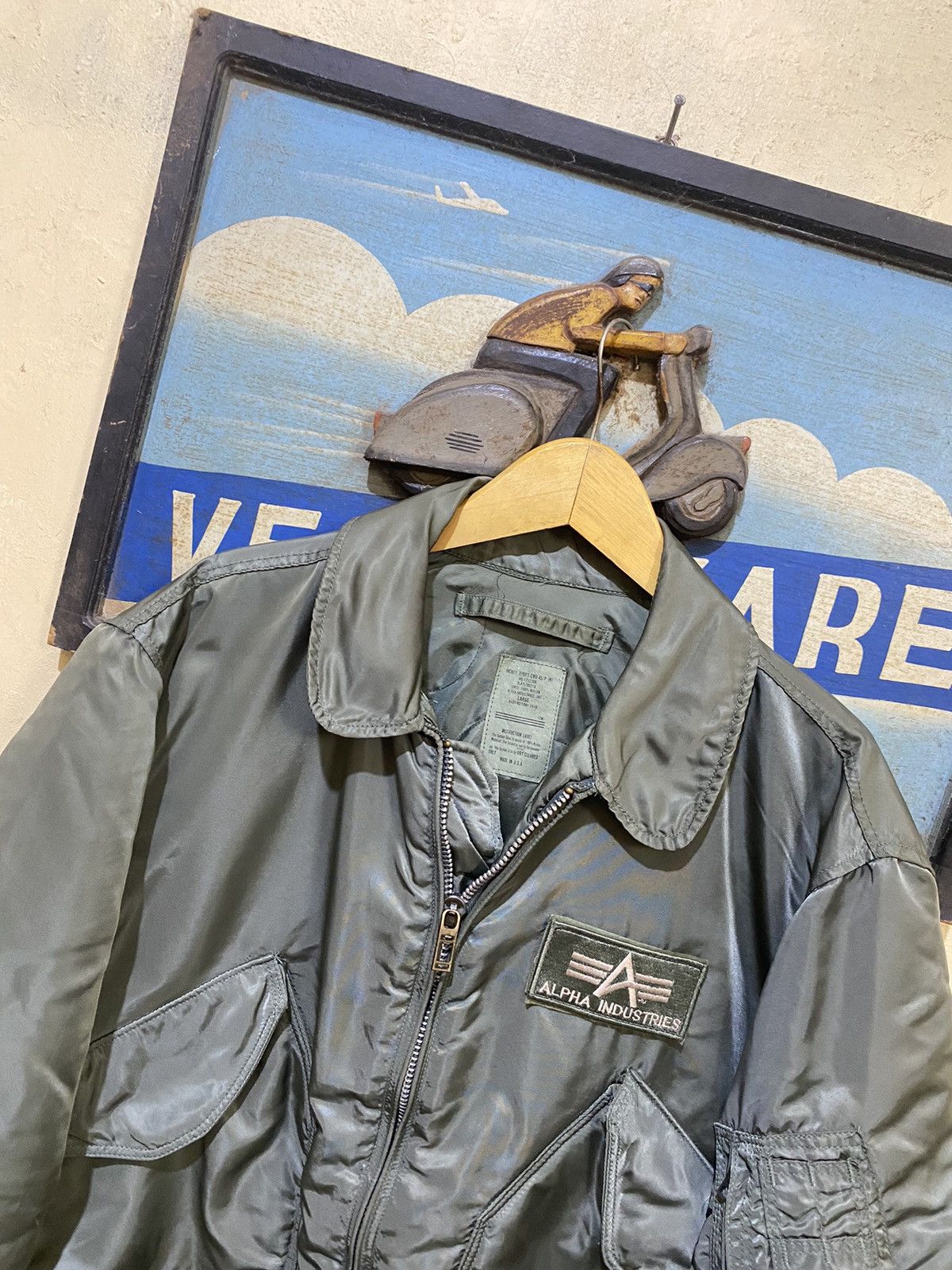 Alpha Industries CWU 45 VINTAGE ALPHA INC JACKET BOMBER Size US L / EU 52-54 / 3 - 4 Thumbnail