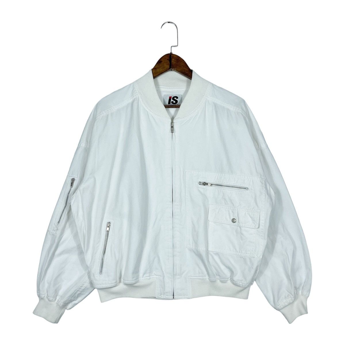Issey Miyake × Tsumori Chisato Vintage 80s Issey Sport Design MA-1 Bomber Jacket Size US L / EU 52-54 / 3 - 4 Thumbnail