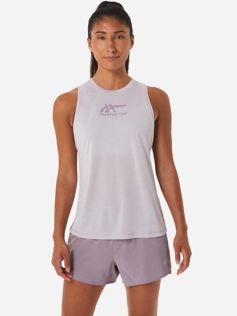 Asics Asics Tiger Womens Light Purple Sleeveless Training Tank Top Size L / US 10 / IT 46 - 1 Thumbnail