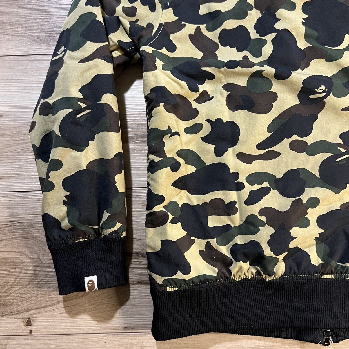 Bape BAPE Beige ABC Camo Fleece Lined Windbreaker Jacket Size US XL / EU 56 / 4 - 21 Thumbnail