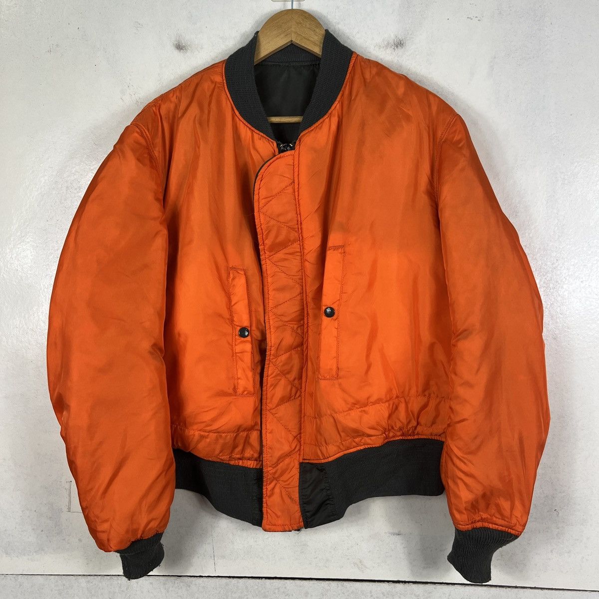 Alpha Industries 🔥 VINTAGE RIOT ALPHA MA 1 REVERSIBLE BOMBER JACKET Size US L / EU 52-54 / 3 - 1 Thumbnail