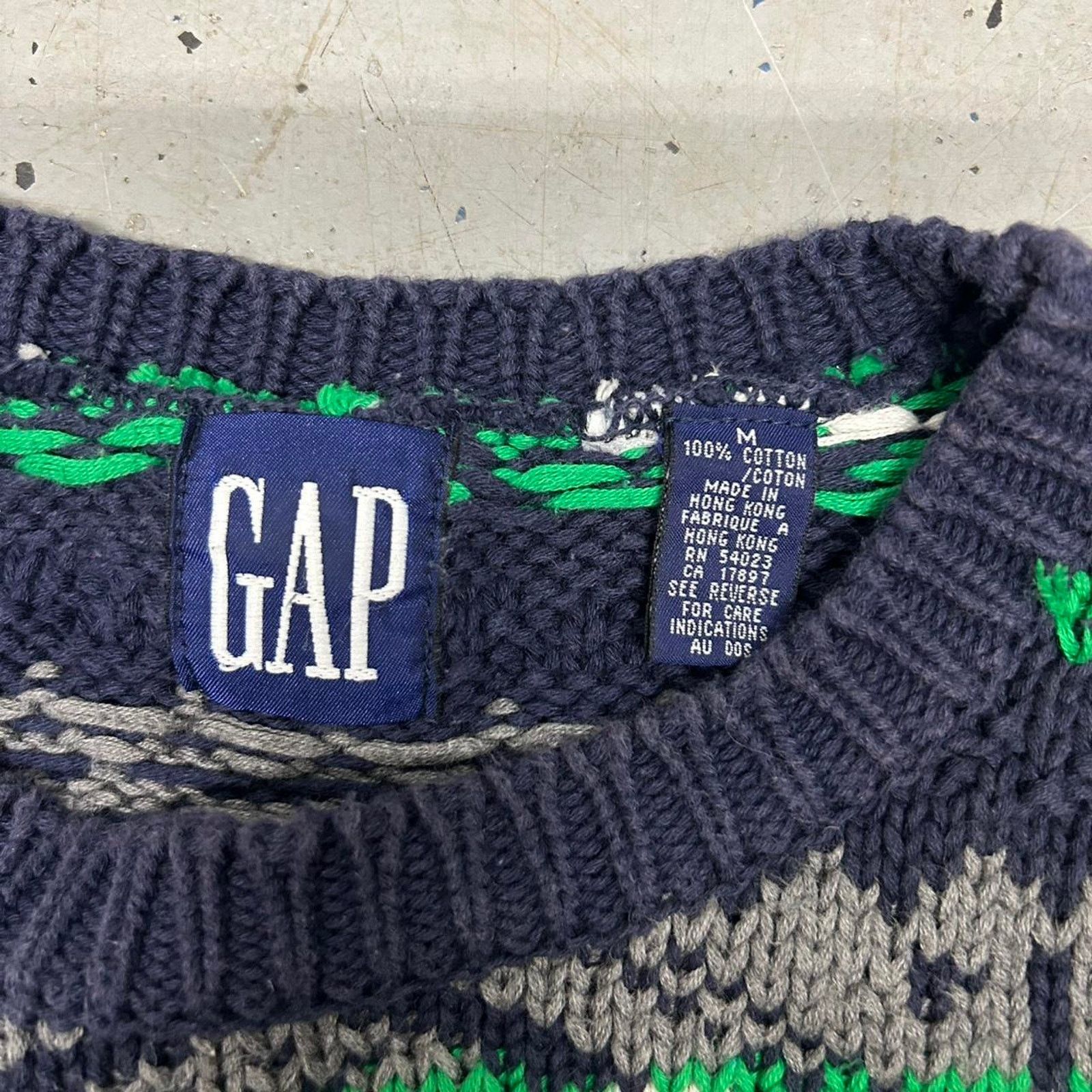 Gap Navy green gap knit sweater Size US M / EU 48-50 / 2 - 3 Thumbnail