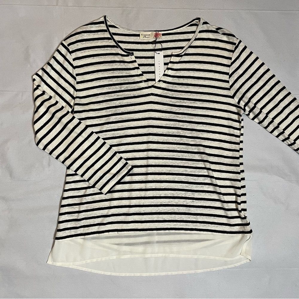 Other NWT New Sanctuary Blossom & Clover Striped Layered Top Size Size M / US 6-8 / IT 42-44 - 6 Thumbnail