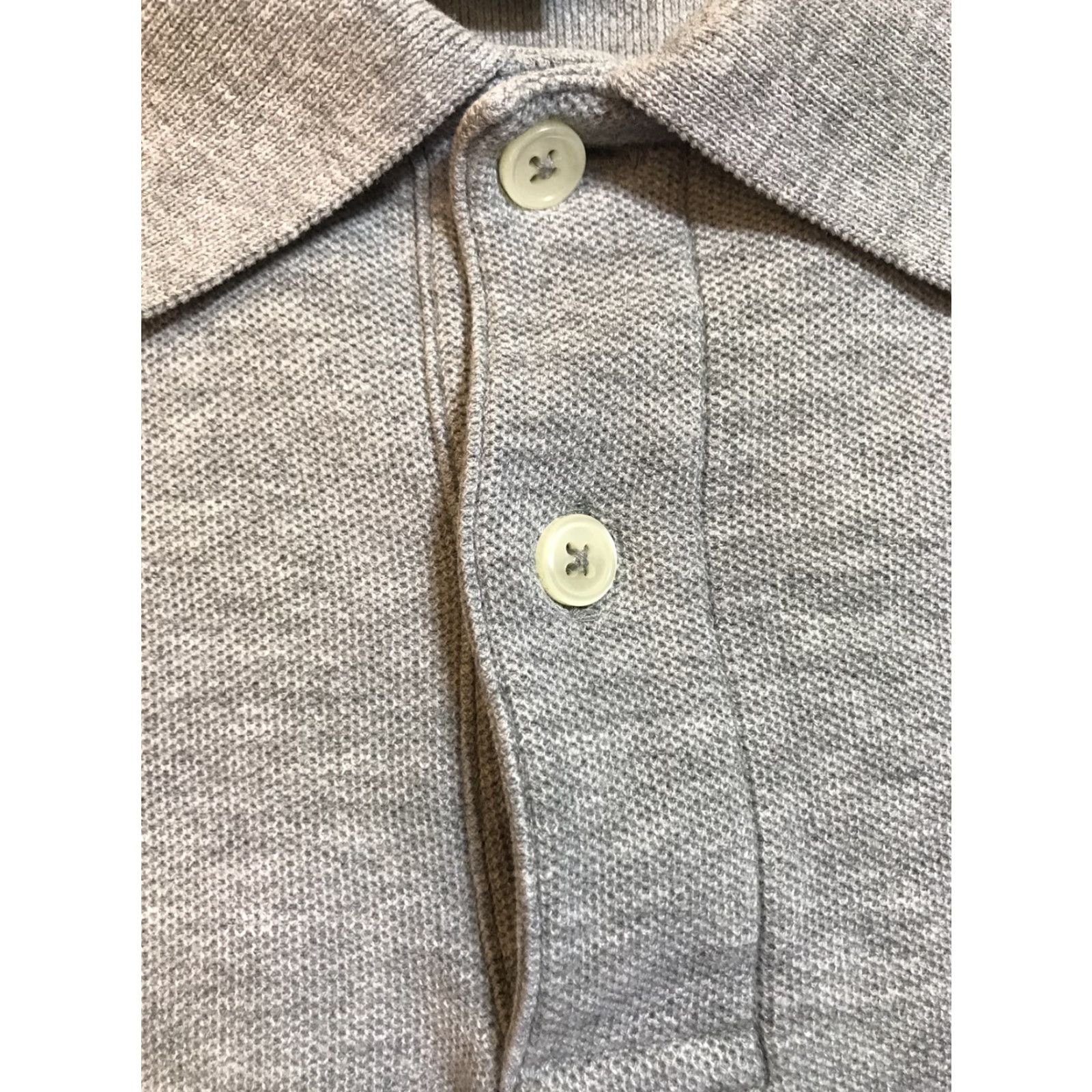Vintage VINTAGE LL Bean Mens Polo Shirt L Regular Gray Collared Button Outdoors Classic Fit Short Sleeve Solid 100% Cotton N/A Size US L / EU 52-54 / 3 - 3 Thumbnail