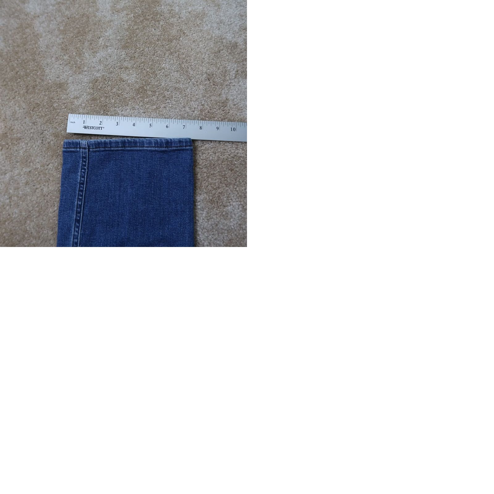 Denime Kuhl Jeans Women's 8 Blue Stretch Denim 5-Pocket Distressed Straight Leg Regular Rise Jeans Size 30" / US 8 / IT 44 - 9 Thumbnail