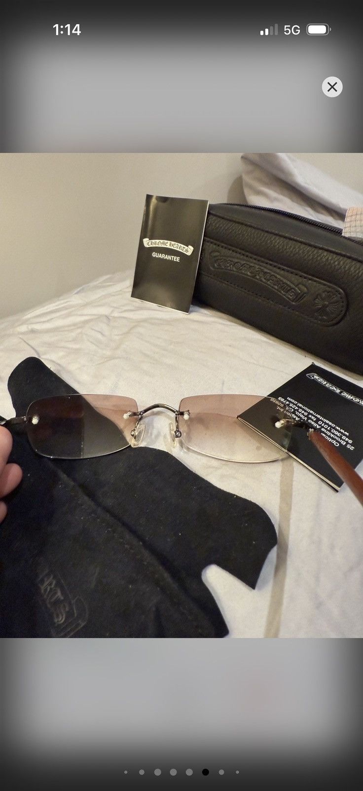 Chrome Hearts Chrome Hearts Velvedere Sunglasses Size ONE SIZE - 10 Thumbnail