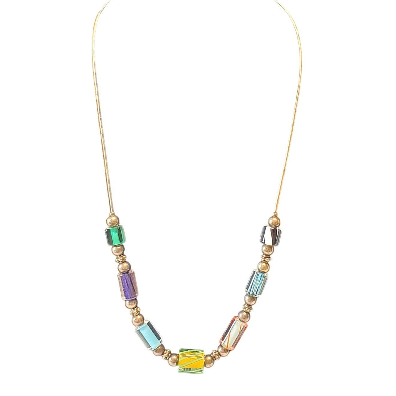 Other Retro Glass Bead Necklace 16" Vtg Size ONE SIZE - 2 Thumbnail