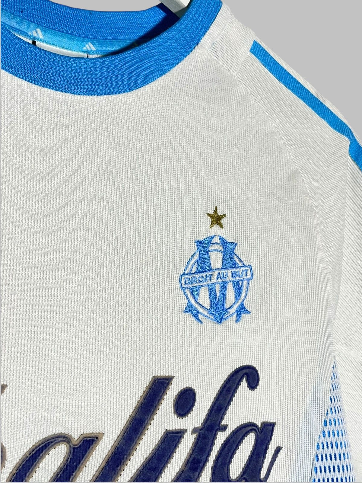 Adidas Olympique Marseille Adidas Vintage 2002/03 Home Soccer Shirt Size US S / EU 44-46 / 1 - 5 Thumbnail