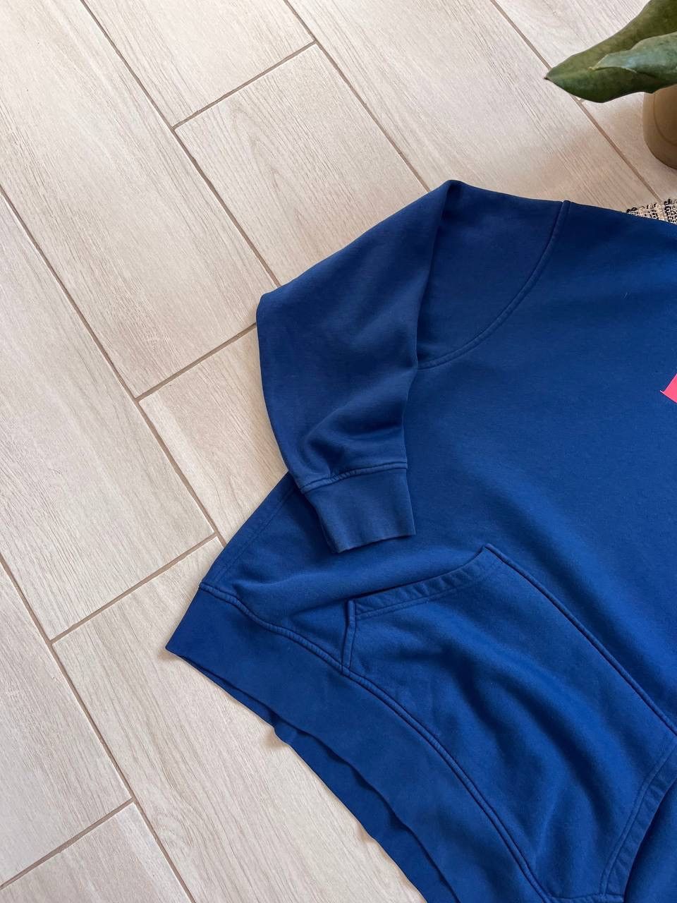 Levi's × Vintage Vintage Levis Hoodie Relaxed Fit Navy minimalistic blank Size US XL / EU 56 / 4 - 2 Thumbnail