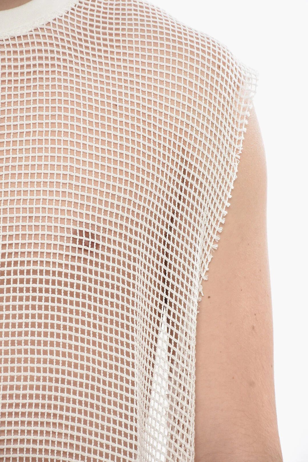 Givenchy og1mm0326 Mesh Tank Top in White Size US L / EU 52-54 / 3 - 3 Thumbnail