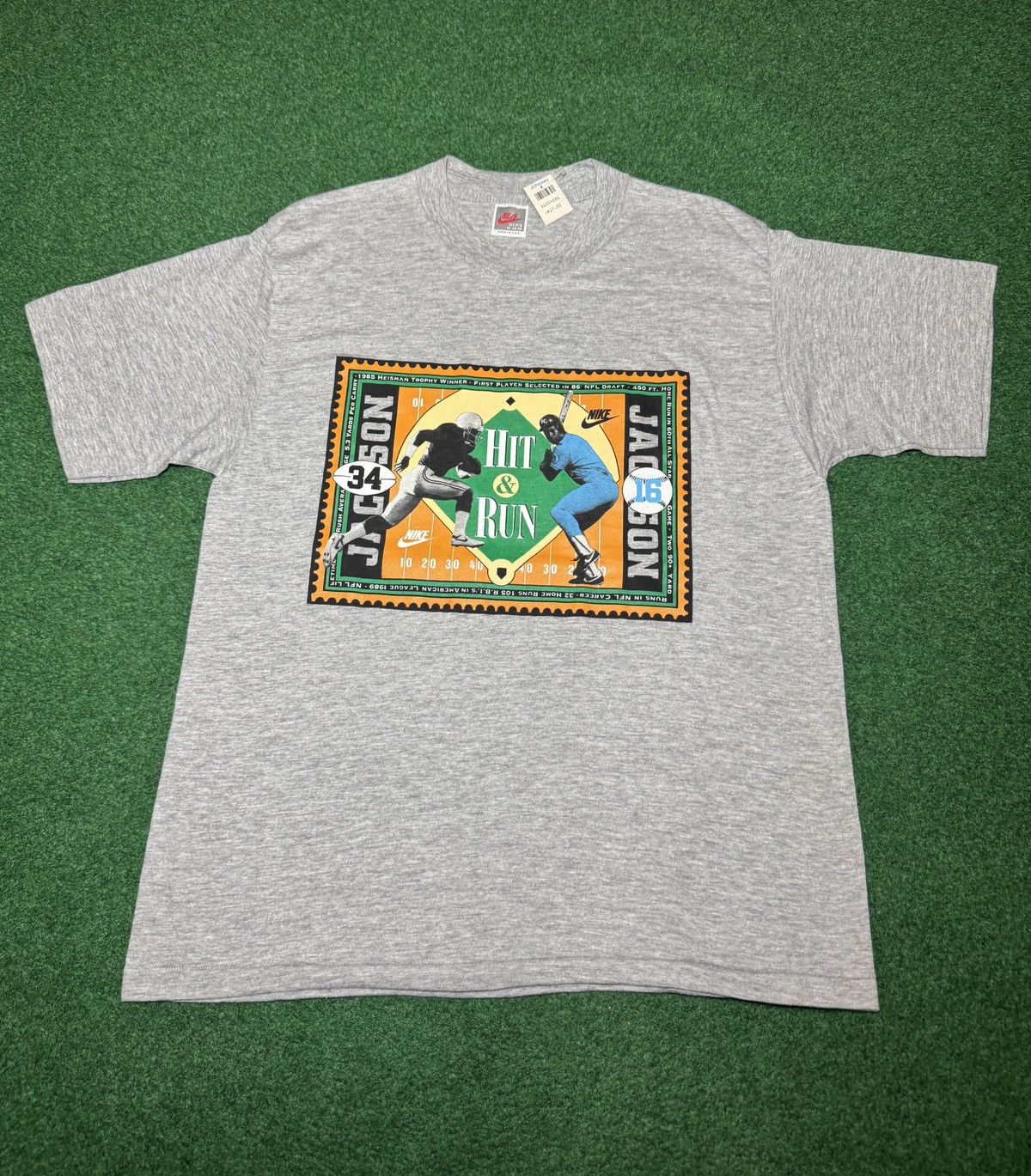 Nike Nike Bo Jackson Hit & Run NWT 80s GRAIL M/L 21x28 T Shirt Size US L / EU 52-54 / 3 - 1 Thumbnail