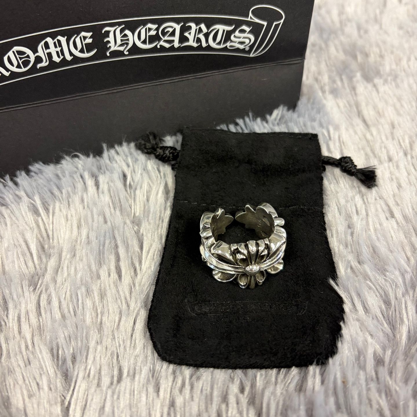 Chrome Hearts Double Floral Ring Size 9 Size ONE SIZE - 1 Thumbnail