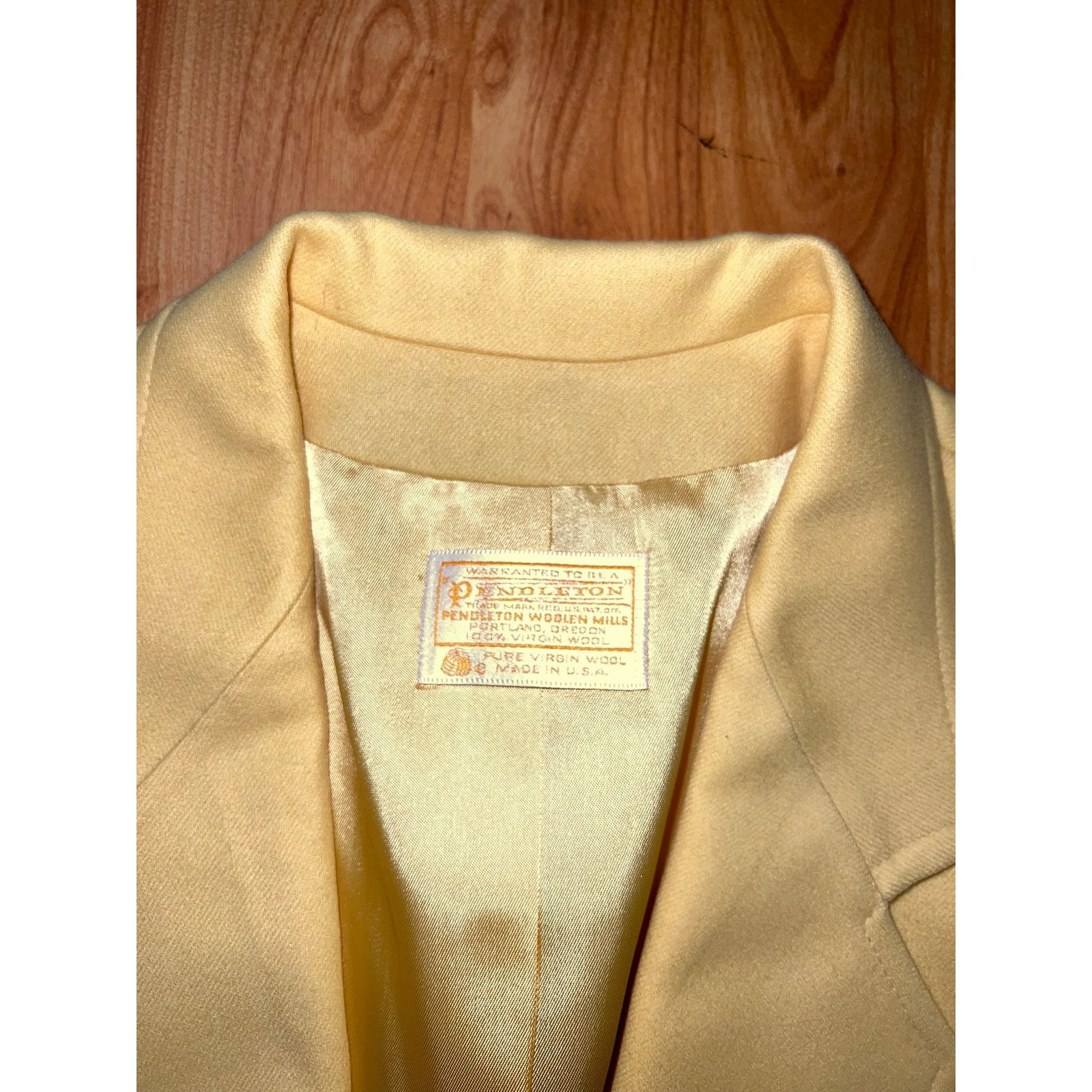 Pendleton Vintage Pendleton Skirt Suit Yellow Womens 14 Woolen Mills Size 32" / US 10 / IT 46 - 4 Thumbnail