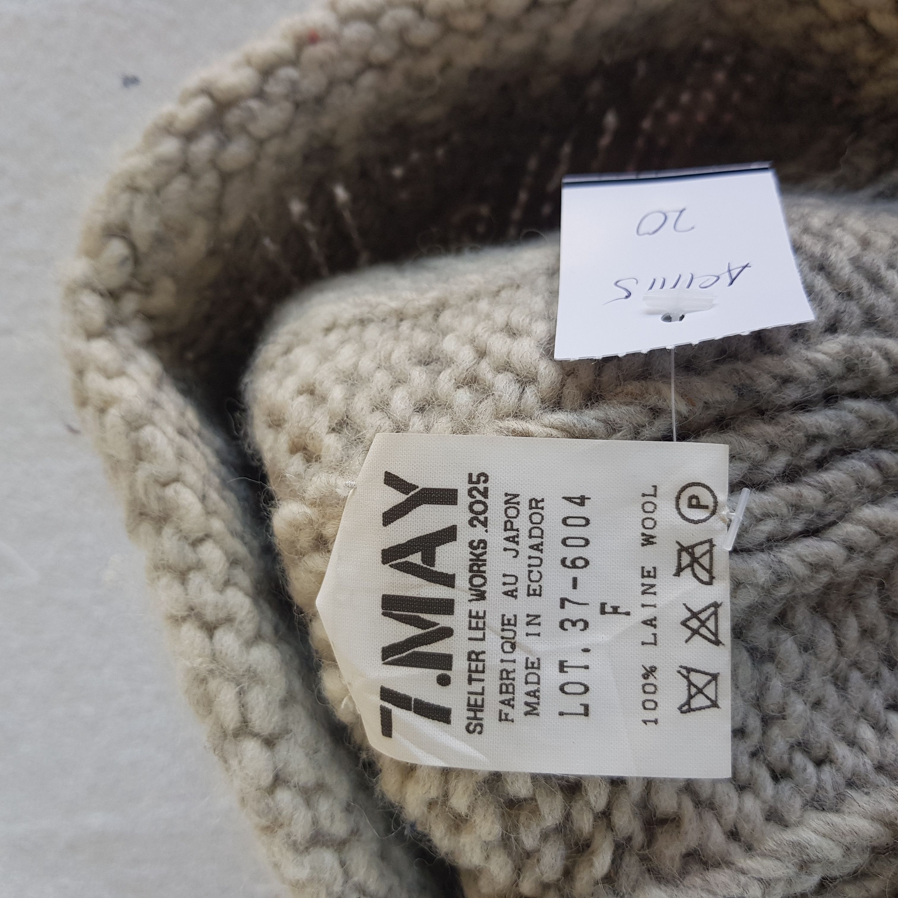 Homespun Knitwear Vintage 7 May Wool Beanie Crochet Knit Snow Caps Ski Hats. Size ONE SIZE - 7 Thumbnail