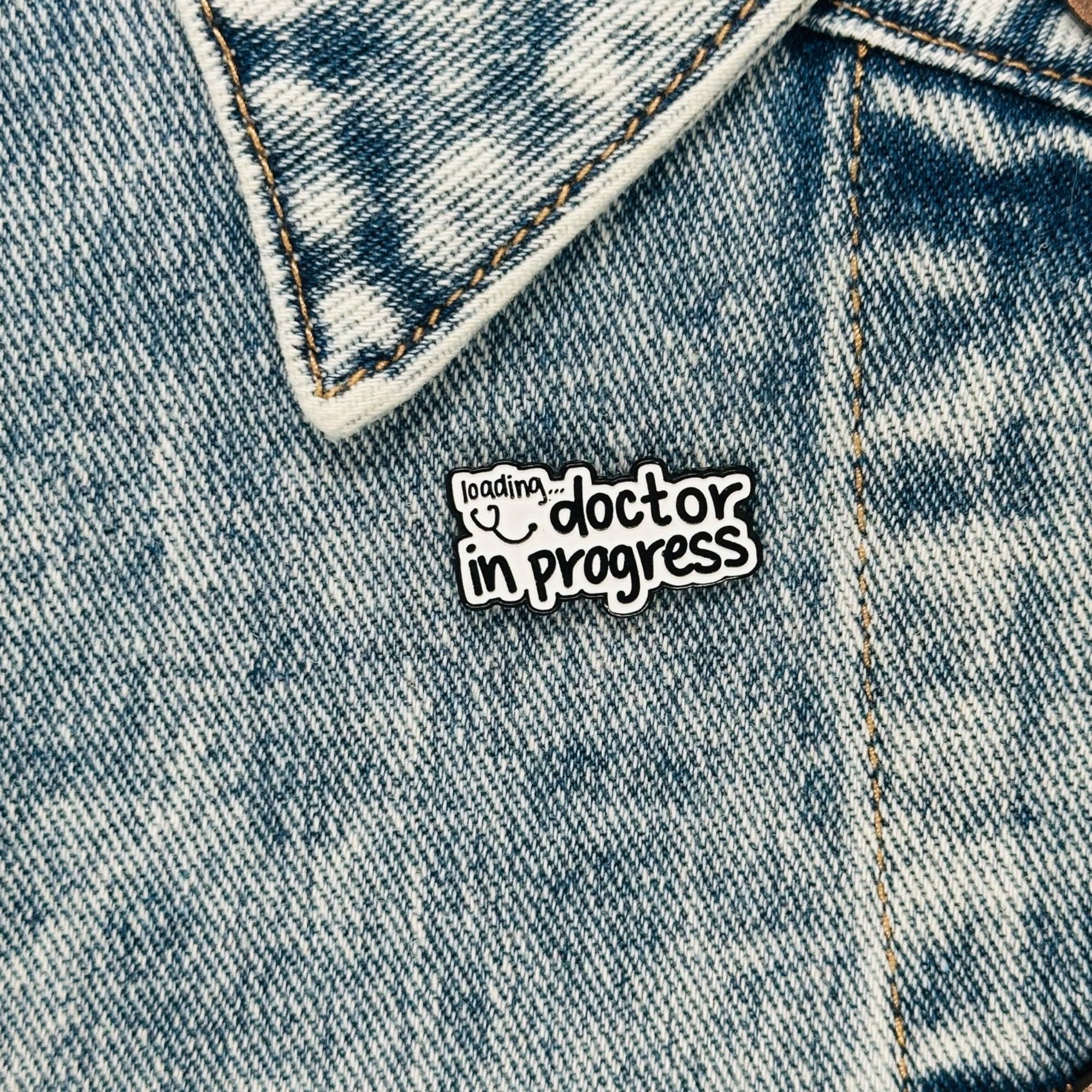 Other ⭐New Oz Enamel Pin Doctor in Progress Medical Themed Brooch Size ONE SIZE - 1 Thumbnail