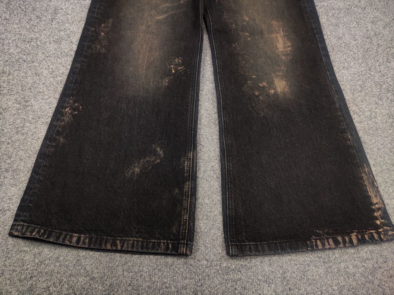 JCAESAR super baggy Black dye Denim Jeans rick owens LGB