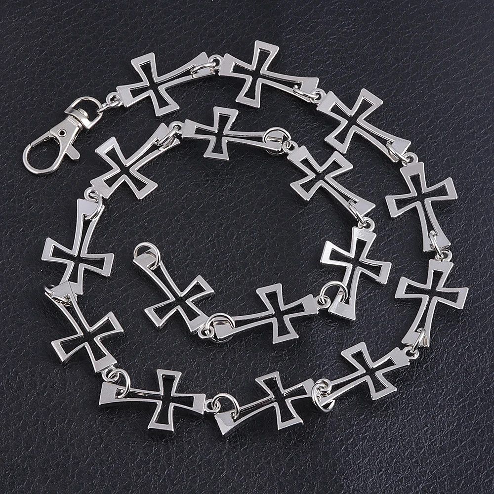 Jewelry Street Big Cross Key Necklace Waist Pant Chain Rock Punk Size ONE SIZE - 1 Thumbnail