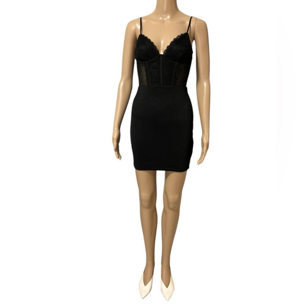 Garbage TV Garage sexy Black Lace Mini Dress Size ONE SIZE - 5 Thumbnail