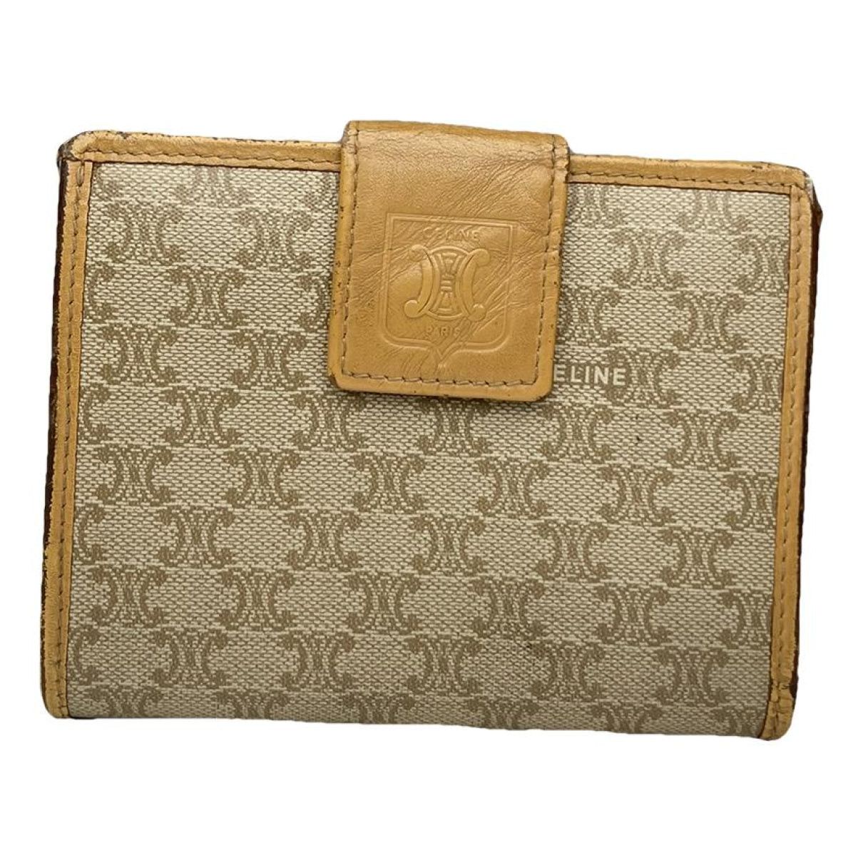 Celine Triomphe Beige Leather Wallet Size ONE SIZE - 1 Thumbnail