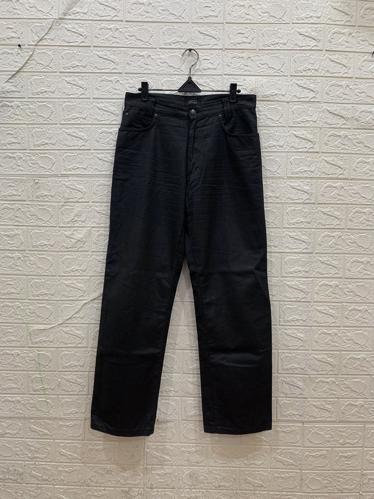 Versace Vintage Versace black wax denim pants Size US 31 - 6 Thumbnail