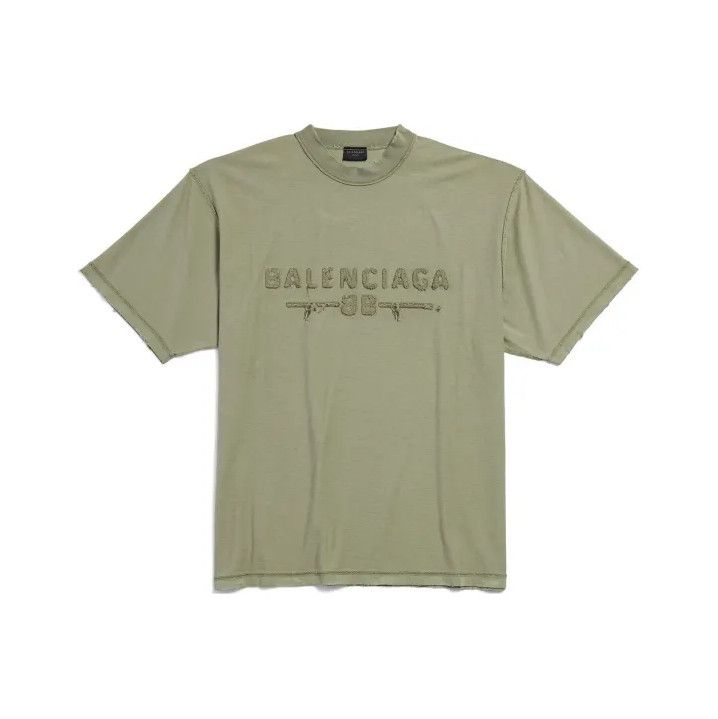 Balenciaga Balenciaga SS25 Vintage Style Short Sleeve T-Shirt Size US S / EU 44-46 / 1 - 1 Thumbnail