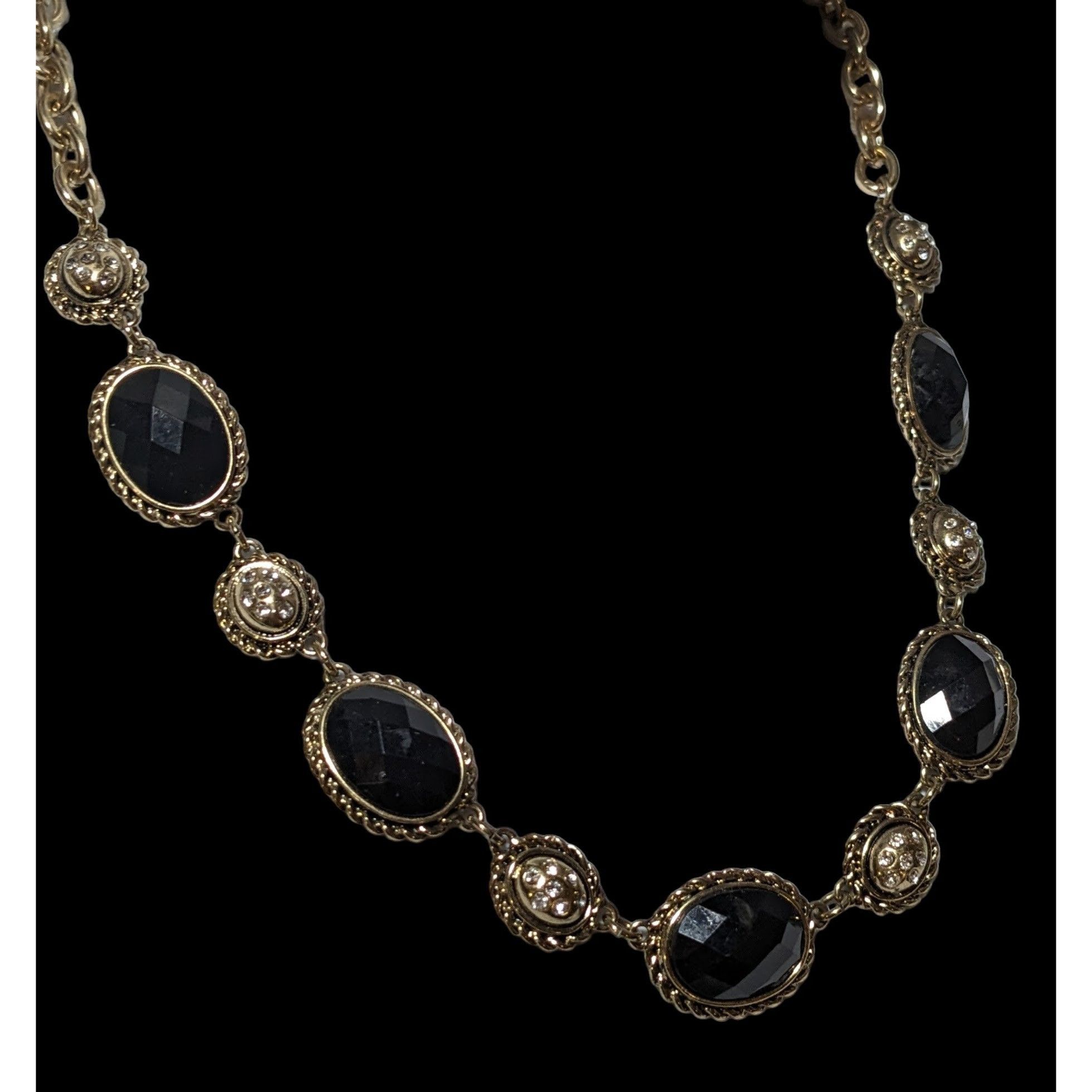 Jones New York Vintage Glam Jones New York Gold Gemmed Necklace Size ONE SIZE - 3 Thumbnail