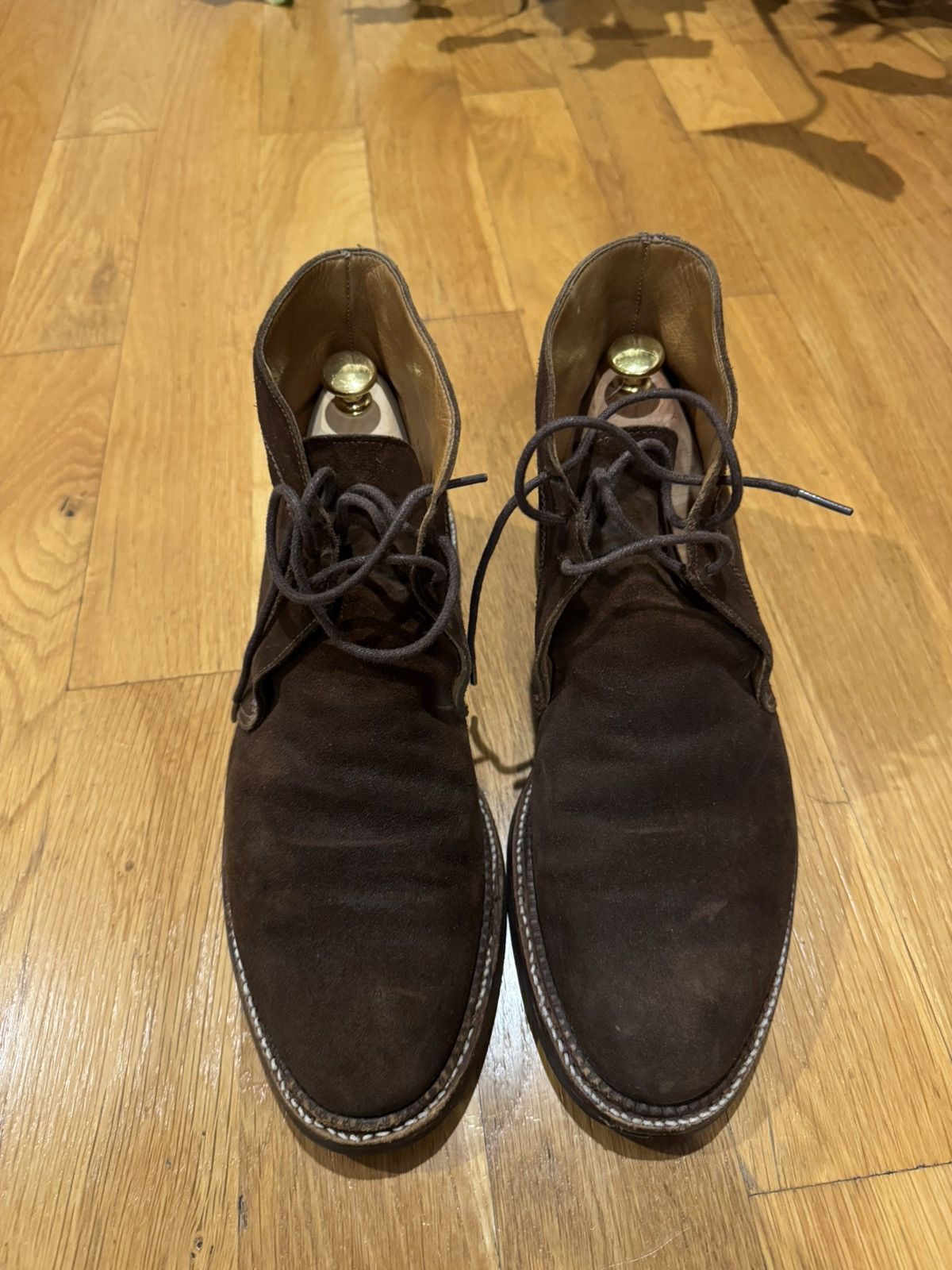 Barneys New York × Crockett & Jones Crockett & Jones x Barneys NY - Barnstable Boot Brown Suede Size US 8.5 / EU 41-42 - 2 Thumbnail