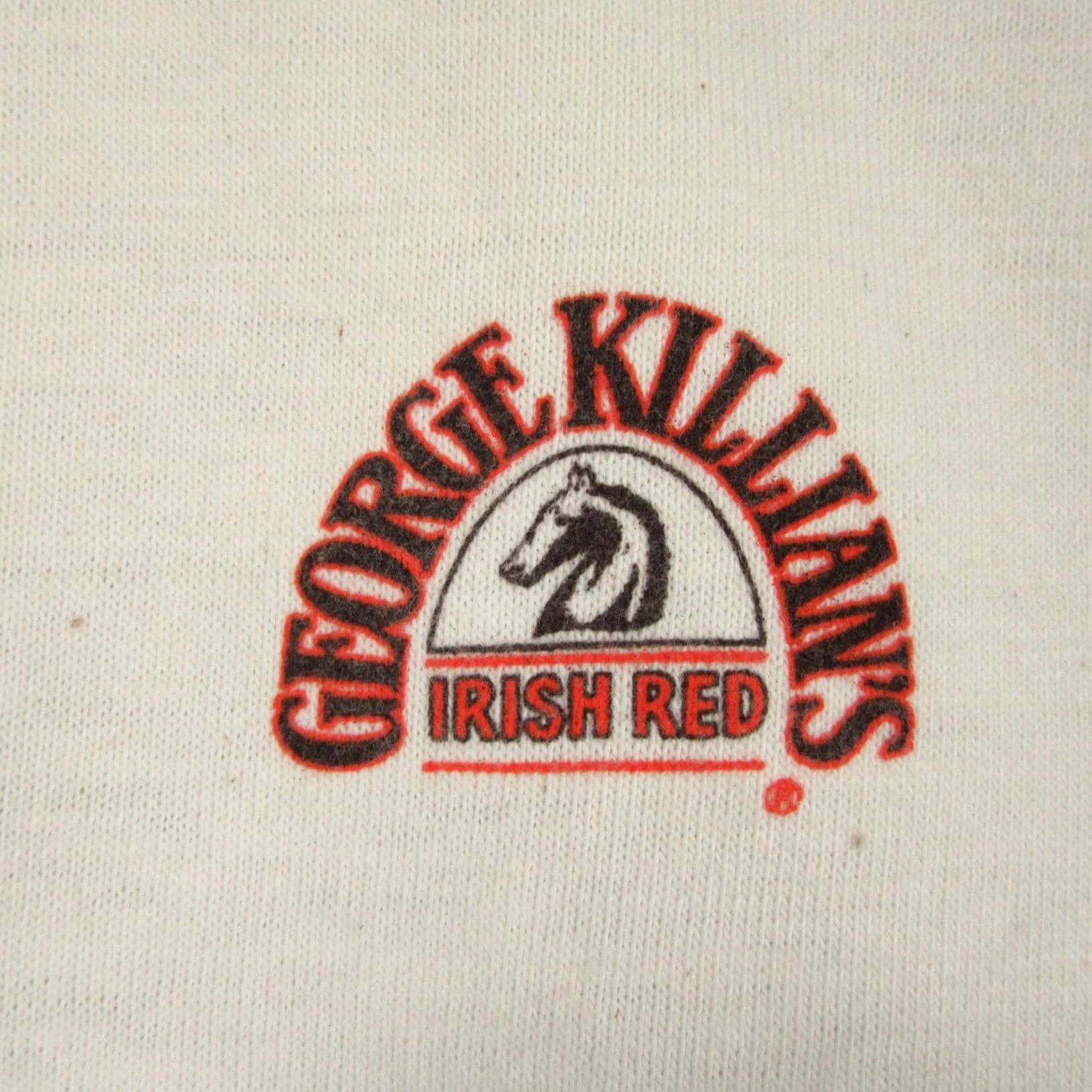 George NOS vintage 80s GEORGE KILLIAN'S IRISH RED BEER JERSEY T-Shirt XS coors alcohol Size US XS / EU 42 / 0 - 7 Thumbnail