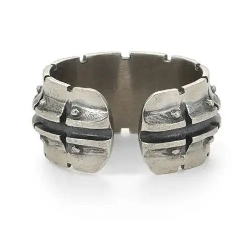 Vintage Vintage S925 Mechanical Pattern Ring Size ONE SIZE - 4 Thumbnail