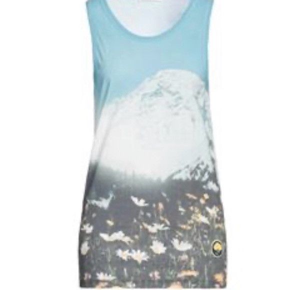 Jil Sander Jil Sander Blue and White Scenic Tank Top Size L / US 10 / IT 46 - 2 Thumbnail