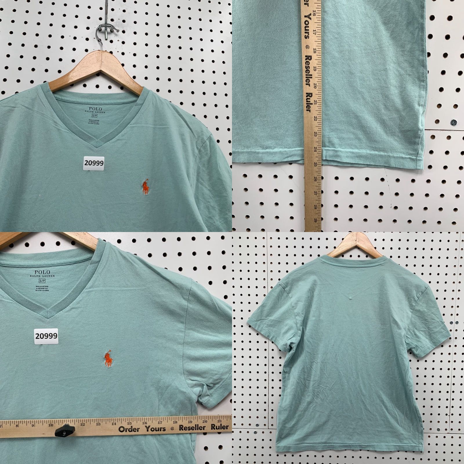 Polo Ralph Lauren VINTAGE Polo Ralph Lauren Shirt V-Neck Short Sleeve Green Small Preppy Mens Size US S / EU 44-46 / 1 - 8 Thumbnail