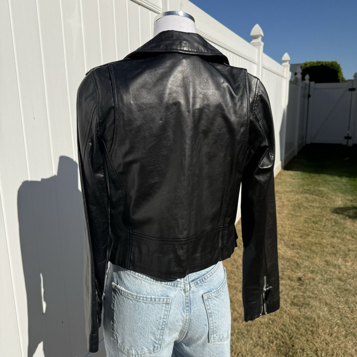 MILLY Milly moto iconic leather jacket Size S / US 4 / IT 40 - 9 Thumbnail
