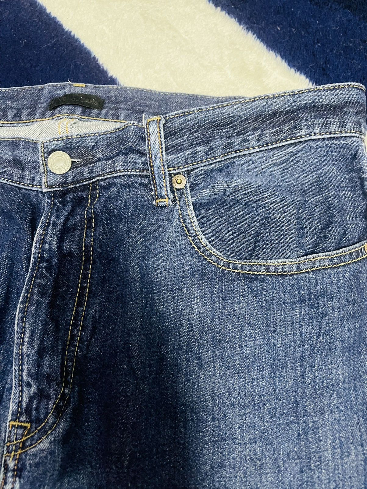 Japanese Brand × Uniqlo Uniqlo Selvedge Distressed Jeans (15) Size US 36 / EU 52 - 11 Thumbnail